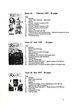 The Spirit of Rush Fanzine - Index Issue - Page 16