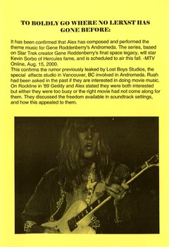 The Spirit of Rush Fanzine - Index Issue - Page 23