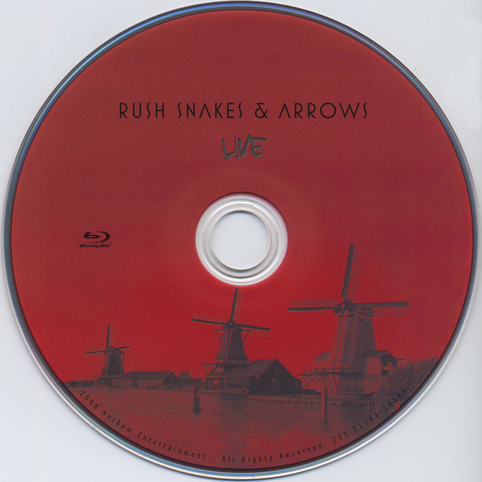 Rush Snakes & Arrows Live DVD/Blu-Ray
