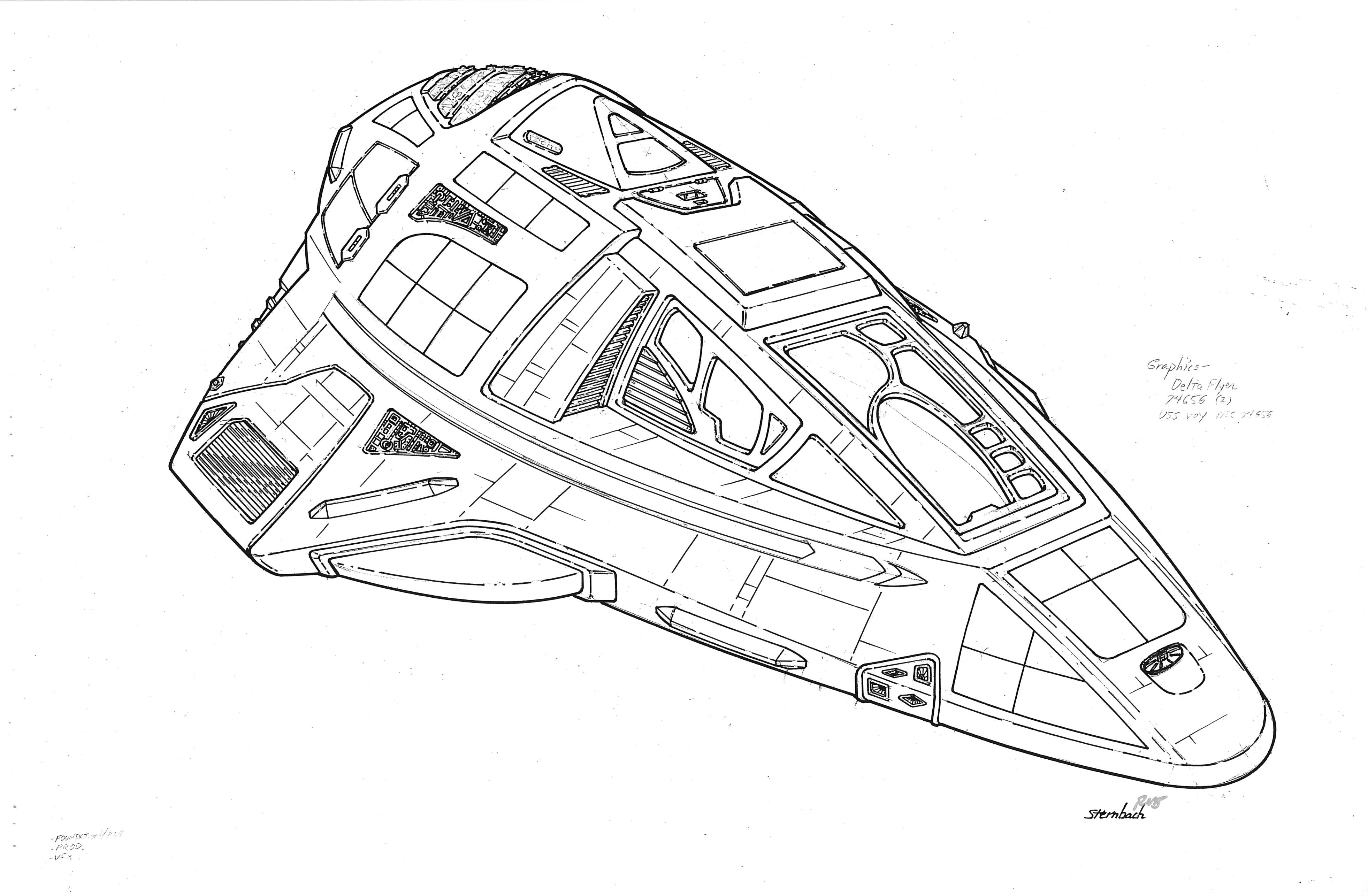 Star Trek Blueprints: Delta Flyer Shuttle Supplemental Drawings