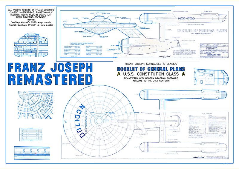 Franz Joseph Booklet of General Plans: U.S.S. Constitution Class REMASTERED