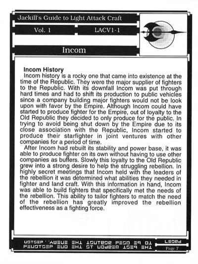 Jackill's Guide to Light Attack Craft, Volume 1 - Page 7