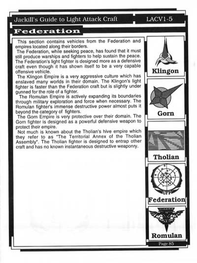 Jackill's Guide to Light Attack Craft, Volume 1 - Page 85