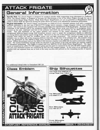 Jackill's Starfleet Reference Manual - Ships of the Fleet, Volume 1 - Page 110
