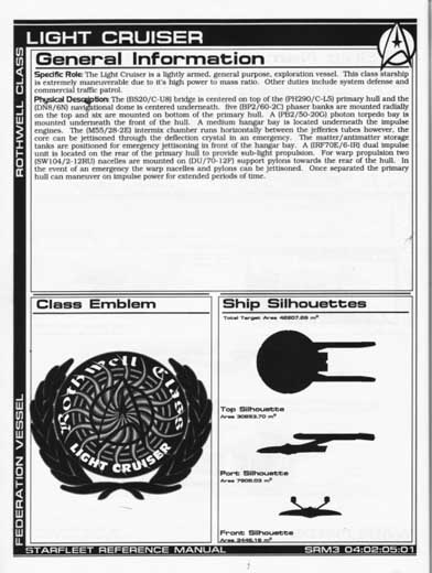 Jackill's Starfleet Reference Manual - Ships of the Fleet, Volume 3 - Page 51