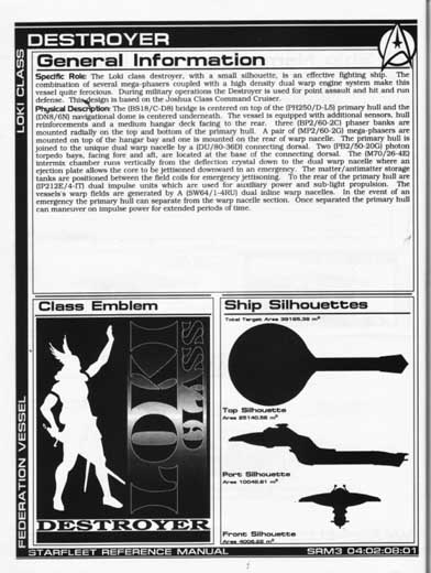 Jackill's Starfleet Reference Manual - Ships of the Fleet, Volume 3 - Page 63