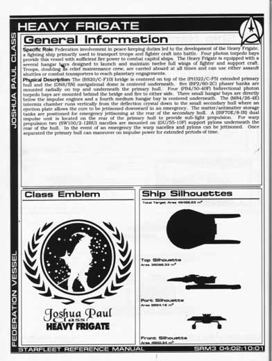Jackill's Starfleet Reference Manual - Ships of the Fleet, Volume 3 - Page 71