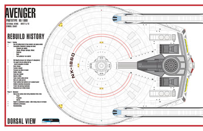 Avenger Class NX-1860 Starship Prototype - External Blueprints & Internal Deck Plans by Strategic Design - Page 5