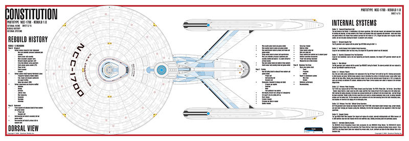 Constitution Class Rebuild NC-1700 Starship Prototype - External Blueprints & Internal Deck Plans by Strategic Design - Page 16