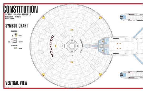 Constitution Class Rebuild NC-1700 Starship Prototype - External Blueprints & Internal Deck Plans by Strategic Design - Page 5