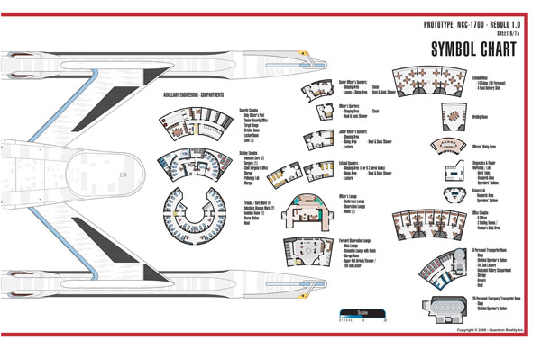 Constitution Class Rebuild NC-1700 Starship Prototype - External Blueprints & Internal Deck Plans by Strategic Design - Page 6