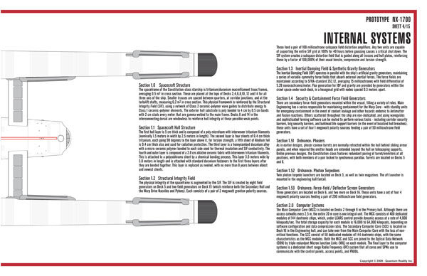 Constitution Class NX-1700 Starship Prototype - External Blueprints & Internal Deck Plans by Strategic Design - Page 4
