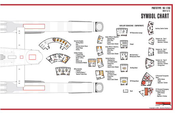 Constitution Class NX-1700 Starship Prototype - External Blueprints & Internal Deck Plans by Strategic Design - Page 6
