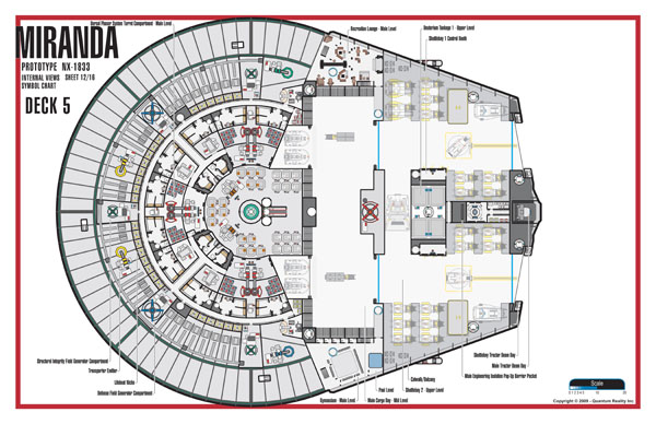 Miranda Class NX-1833 Starship Prototype - External Blueprints & Internal Deck Plans by Strategic Design - Page 12