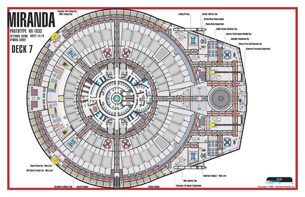 Miranda Class NX-1833 Starship Prototype - External Blueprints & Internal Deck Plans by Strategic Design - Page 14