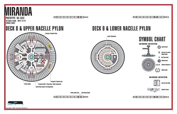 Miranda Class NX-1833 Starship Prototype - External Blueprints & Internal Deck Plans by Strategic Design - Page 15