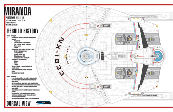 Miranda Class NX-1833 Starship Prototype - External Blueprints & Internal Deck Plans by Strategic Design - Page 3