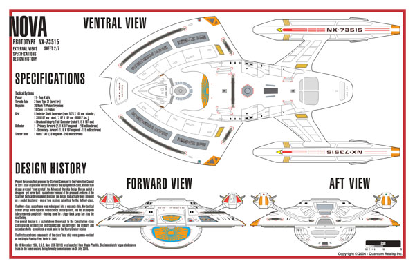 Nova Class NX-73515 Starship Prototype - External Blueprints & Internal Deck Plans by Strategic Design - Page 2
