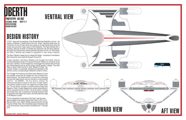 Oberth Class NX-602 Starship Prototype - External Blueprints & Internal Deck Plans by Strategic Design - Page 2