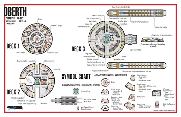 Oberth Class NX-602 Starship Prototype - External Blueprints & Internal Deck Plans by Strategic Design - Page 4