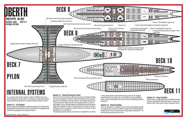 Oberth Class NX-602 Starship Prototype - External Blueprints & Internal Deck Plans by Strategic Design - Page 6