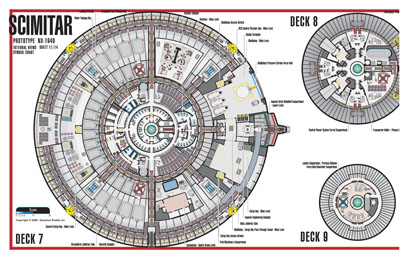 Scimitar Class NX-2901 Starship Prototype - External Blueprints & Internal Deck Plans by Strategic Design - Page 11