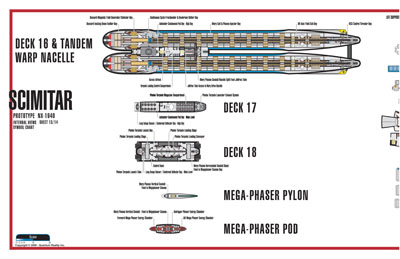 Scimitar Class NX-2901 Starship Prototype - External Blueprints & Internal Deck Plans by Strategic Design - Page 13