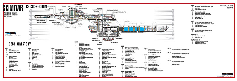 Scimitar Class NX-2901 Starship Prototype - External Blueprints & Internal Deck Plans by Strategic Design - Page 18