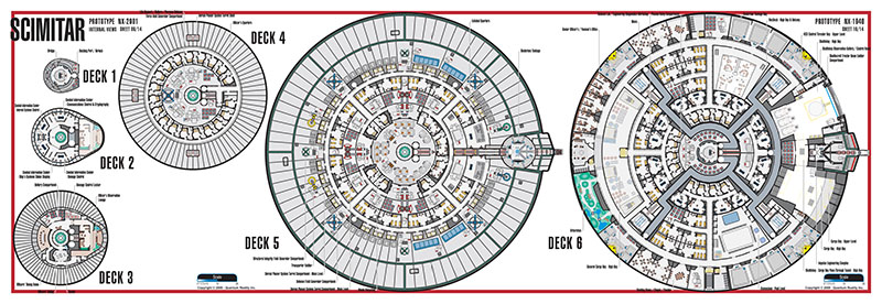 Scimitar Class NX-2901 Starship Prototype - External Blueprints & Internal Deck Plans by Strategic Design - Page 19