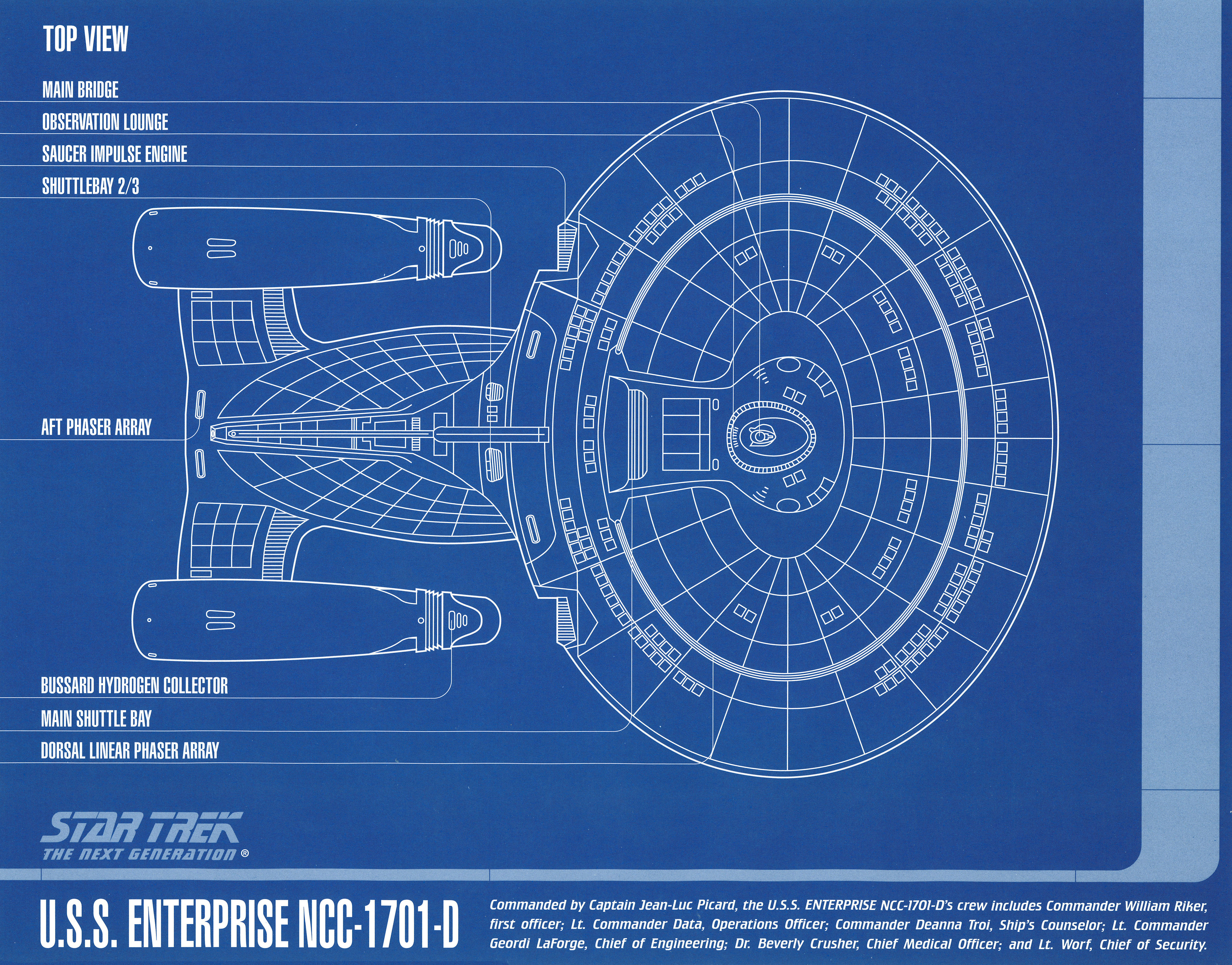 star trek blueprint poster