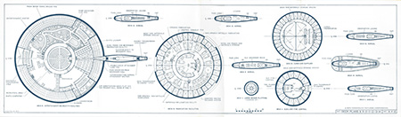 Star Trek Blueprints: General Plans: Constitution Class: U.S.S. Enterprise