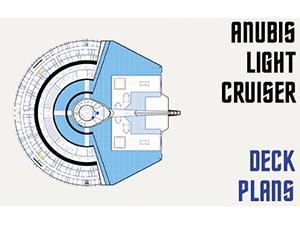 U.S.S. Anubis Light Cruiser Profile, Cutaway, and Deck Plans