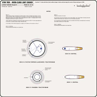 U.S.S. Kelvin NCC-0514 - Sheet 22: Decks 10 and 11