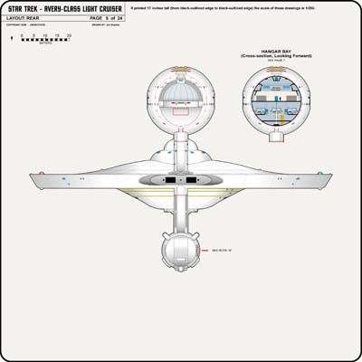 U.S.S. Kelvin NCC-0514 - Sheet 6: Rear View