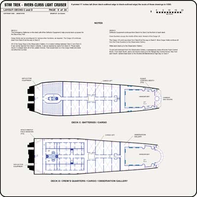 U.S.S. Kelvin NCC-0514 - Sheet 9: Decks C and D