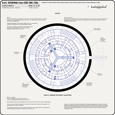 U.S.S. Enterprise [TOS] Profile, Cutaway, and Deck Plans