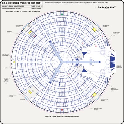 U.S.S. Enterprise [TOS] Profile, Cutaway, and Deck Plans