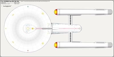 U.S.S. Enterprise [TOS] Profile, Cutaway, and Deck Plans