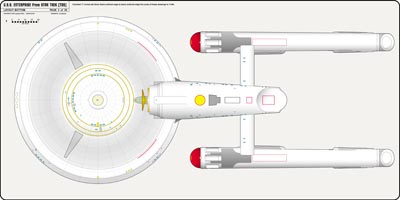 U.S.S. Enterprise [TOS] Profile, Cutaway, and Deck Plans