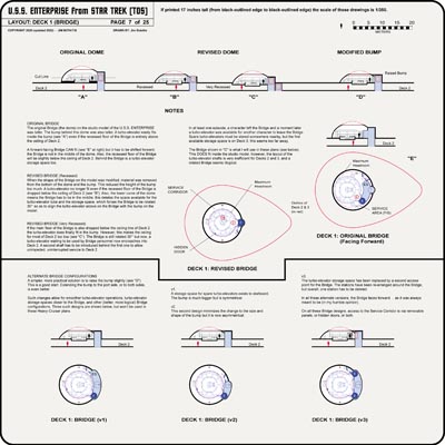 U.S.S. Enterprise [TOS] Profile, Cutaway, and Deck Plans
