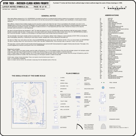 Heavy Frigate Class [TOS] Profile, Cutaway, and Deck Plans