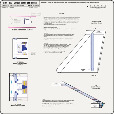 Heavy Frigate Class [TOS] Profile, Cutaway, and Deck Plans