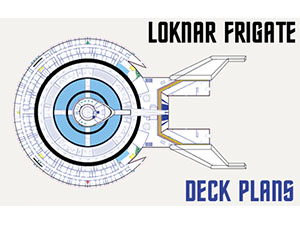 Loknar Class Frigate Profile, Cutaway, and Deck Plans