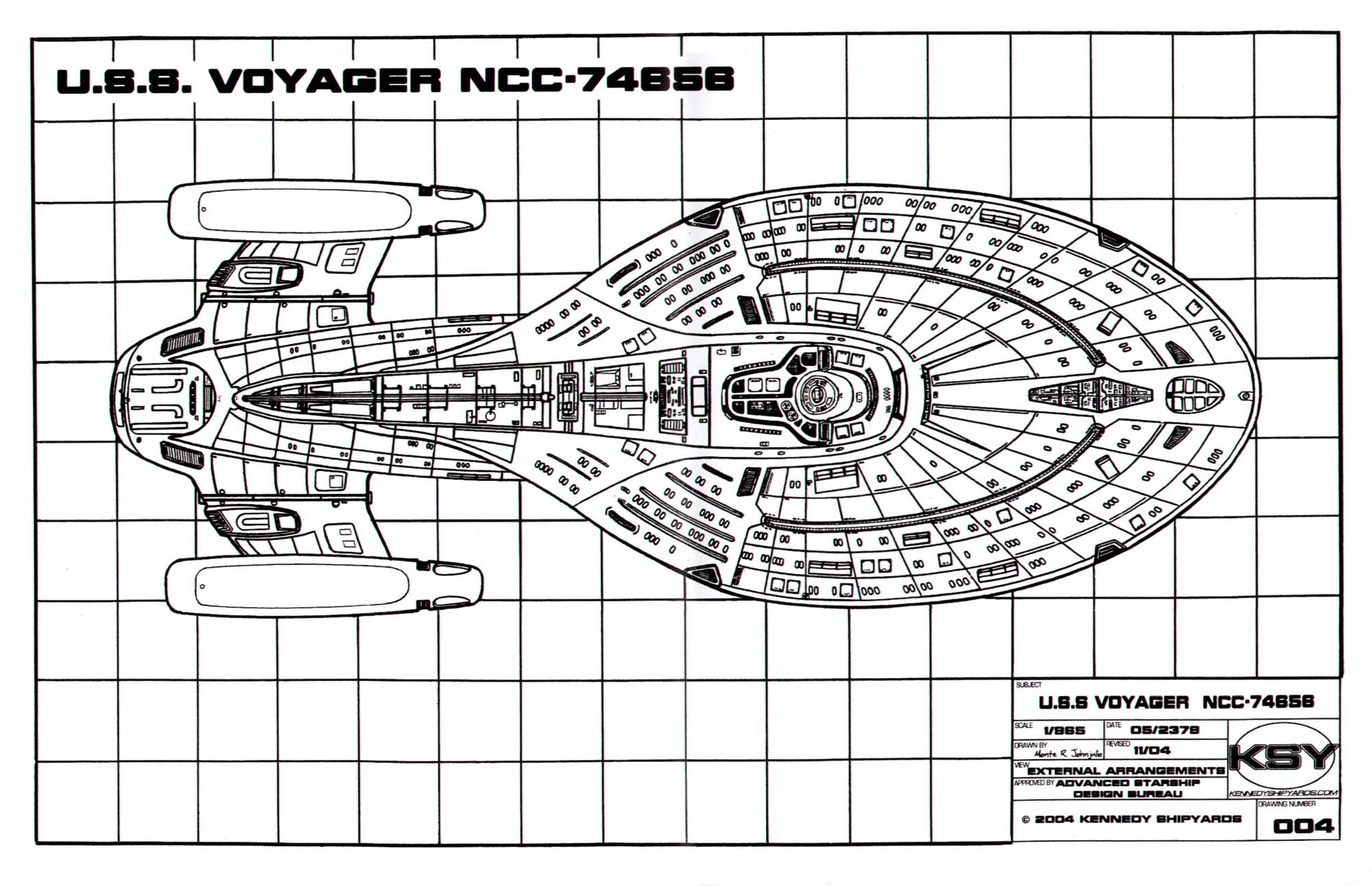 Voyager Spacecraft Blueprints