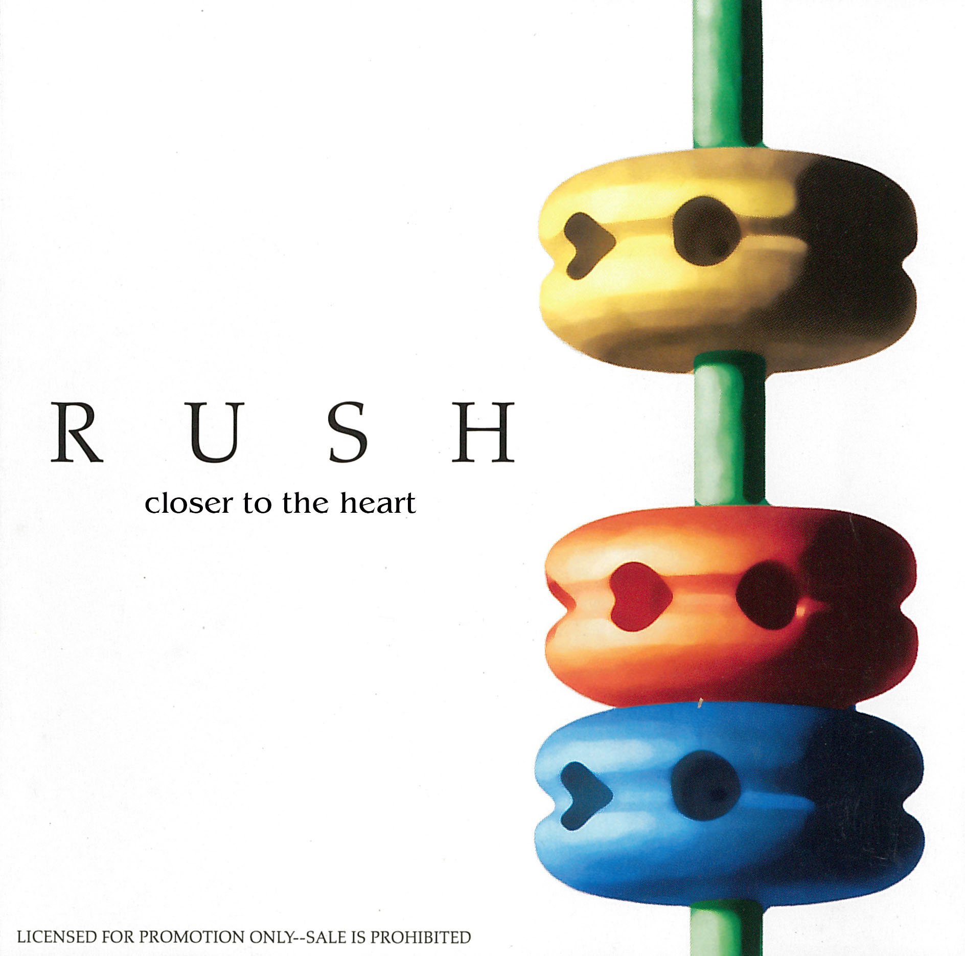 Rush: Closer to the Heart CD Single from Different Stages