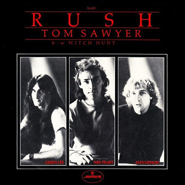 Rush: Tom Sawyer b/w Witch Hunt 45RPM Vinyl
