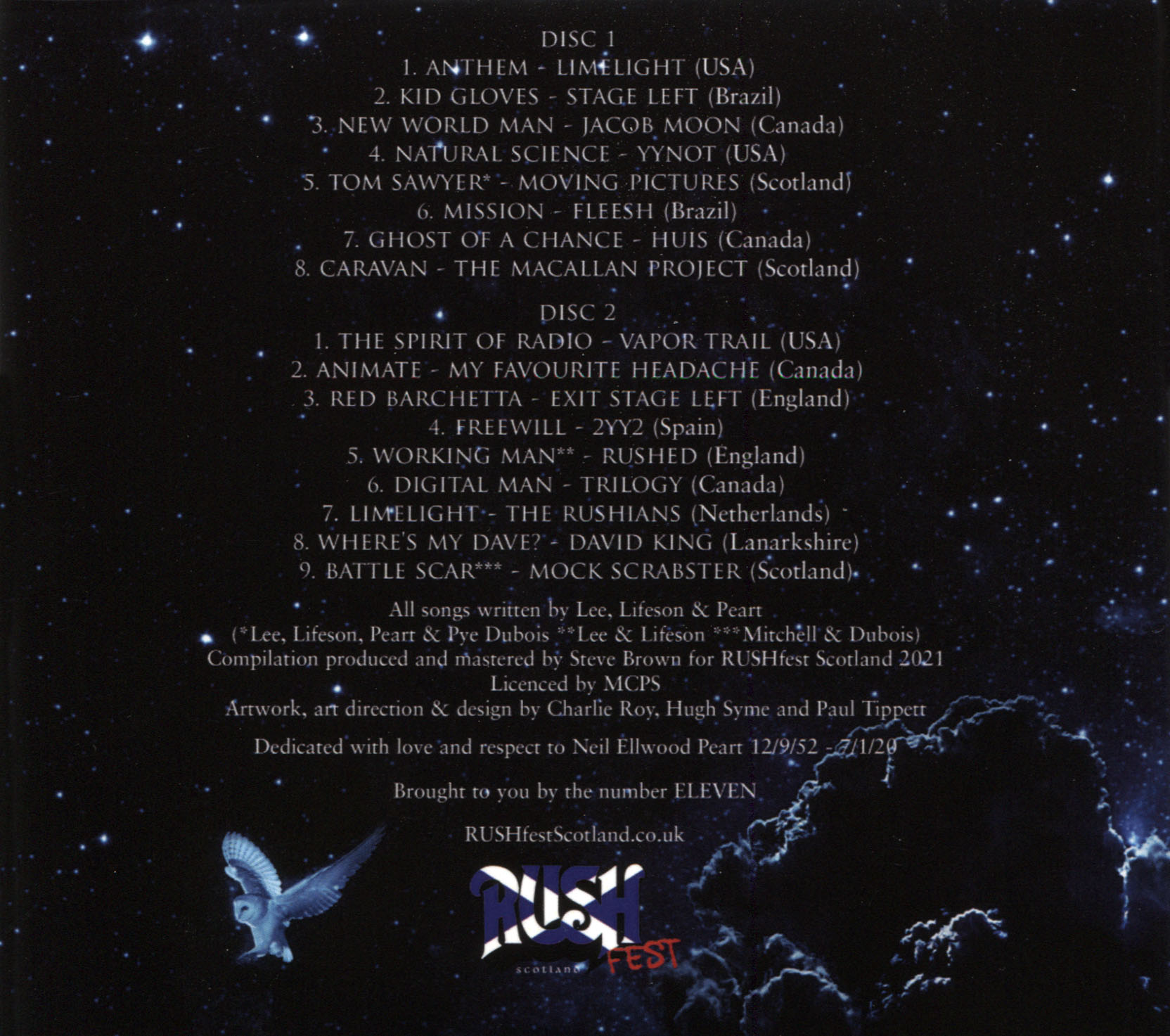 The Stars Look Down: Songs for Neil Volume II - Album Artwork
