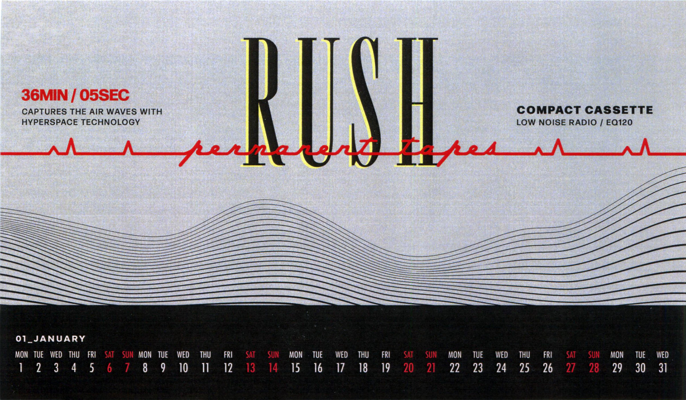 The Rush 2024 Desk Calendar