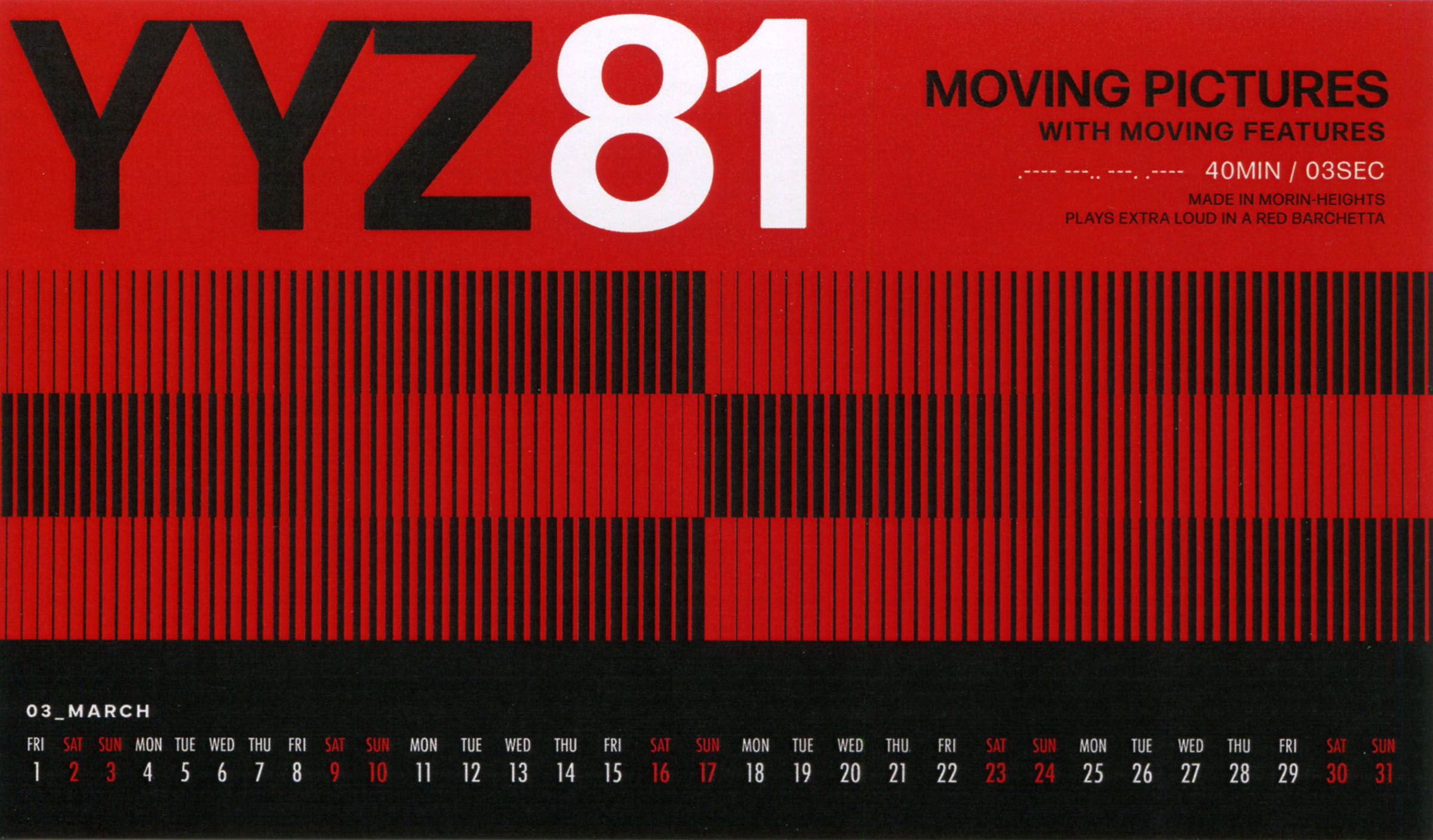 The Rush 2024 Desk Calendar