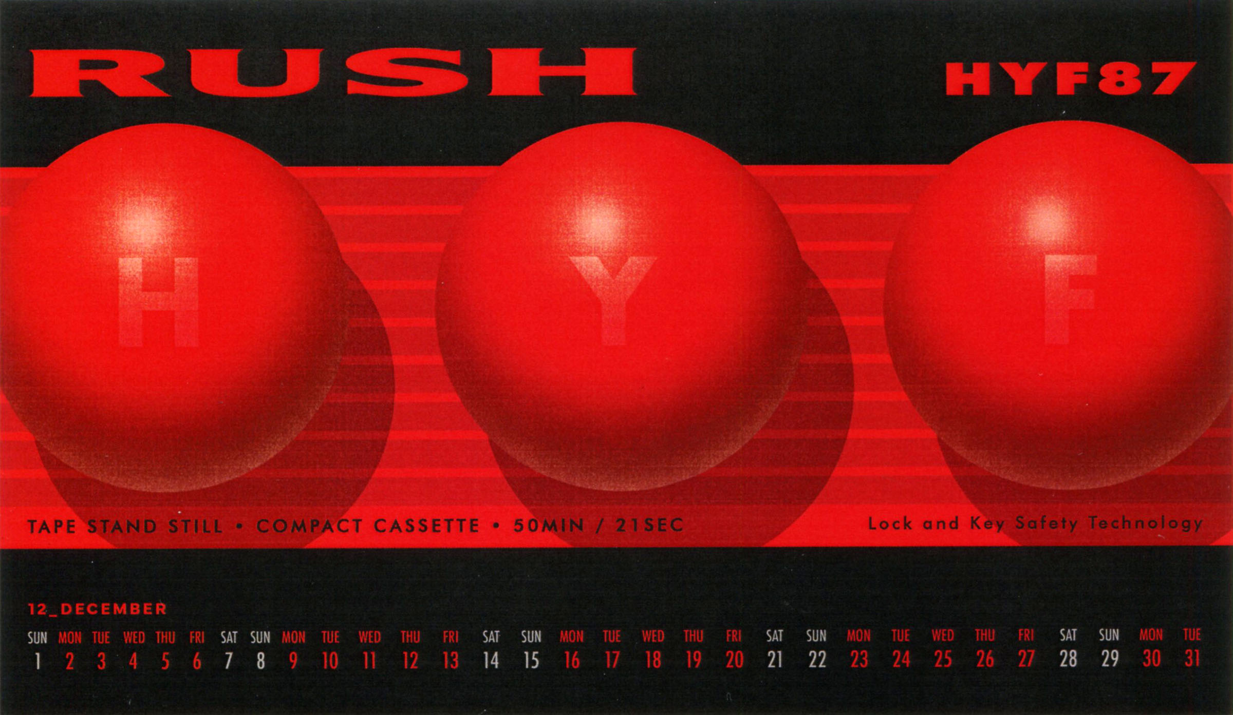 The Rush 2024 Desk Calendar